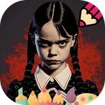 Wednesday Addams Game Color icon