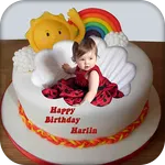 Name Photo on Birthday Cake icon