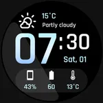 Awf Weather Digital: Wear OS icon