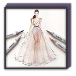 Fashion Sketch Drawing icon