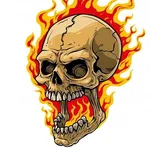 Flaming Skull Wallpapers icon