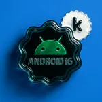 Android 16 Glass KWGT icon