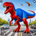 Angry Dinosaur City Attack icon