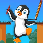 Draw Bridge: Save Penguin Game icon
