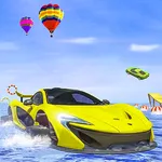 Beach Water Surfing Car Games icon