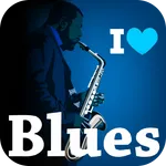 Blues music radio icon