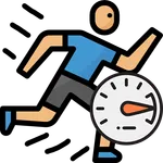 GPS speedometer, distance mete icon