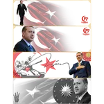 Başkomutan Saatli Widget icon