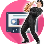 Jazz Saxophone Cassette icon