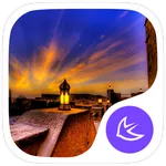 Exotic sunset theme for APUS icon