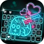 Neon Love Keyboard & Wallpaper icon
