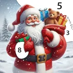 Santa Color Paint By Number icon