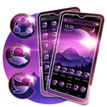 Purple Moon Theme Launcher icon