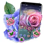 Rose Water Drop Theme Launcher icon