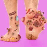 Foot care asmr salon makeup icon