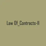 Law of contracts -II icon