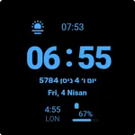 Hebrew Digital Watchface icon