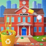 high school cleanup game icon