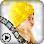 Baby video maker with music icon