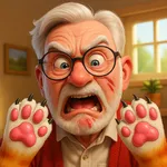 Bad Cat VS Grandpa Prank Game icon