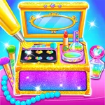 Makeup Kit Cake Maker Glitter icon