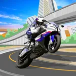 Moto bike driving scooter game icon