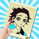 Kawaii Anime Boys Coloring Boo icon