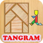 Math game, rectangle 7 pieces icon