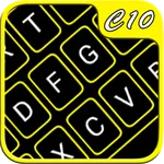 Yellow Neon Keyboard icon