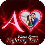 Lighting Text Photo Frame icon