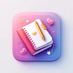 Diary with Lock Personal Notes icon