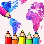 coloring world maps countries icon