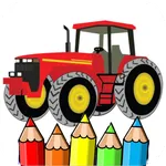 tractor coloring page icon