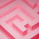 Maze pink icon