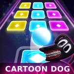 Scary cartoon dog - tiles Hop icon