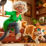 Angry Gran Vs Pet Cat Sim Game icon