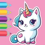 Cat Unicorn Coloring Book icon