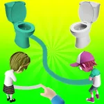 Toilet Race Rush Draw Puzzle icon
