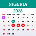 Nigeria Calendar 2026 Holidays icon