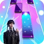 Rabu Addams Piano Tiles Game icon