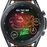Christmas Neon Wall Watch Face icon