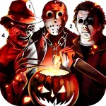 Halloween Color by number icon