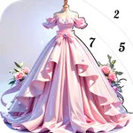 Princess Dress Coloring Game icon