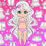 Chibi Doll Dress up & Coloring icon