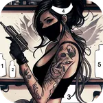 Tattoo Coloring games icon