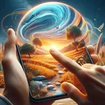 Live wallpaper touch effect icon