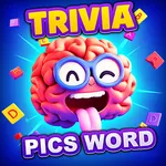 Trivia pics word game icon