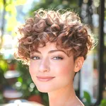 Curly hairstyles icon