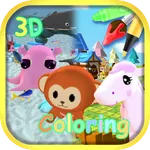 Animal World - Coloring & AR icon