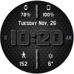 Chrome Leather HD Watch Face icon